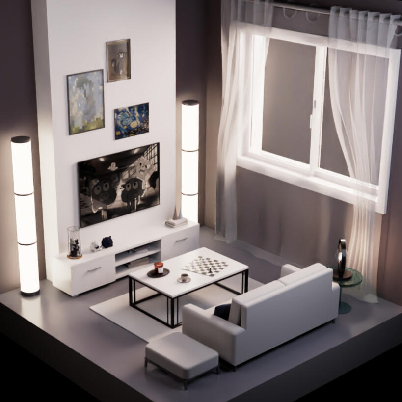 living | 3D Maya | 2023