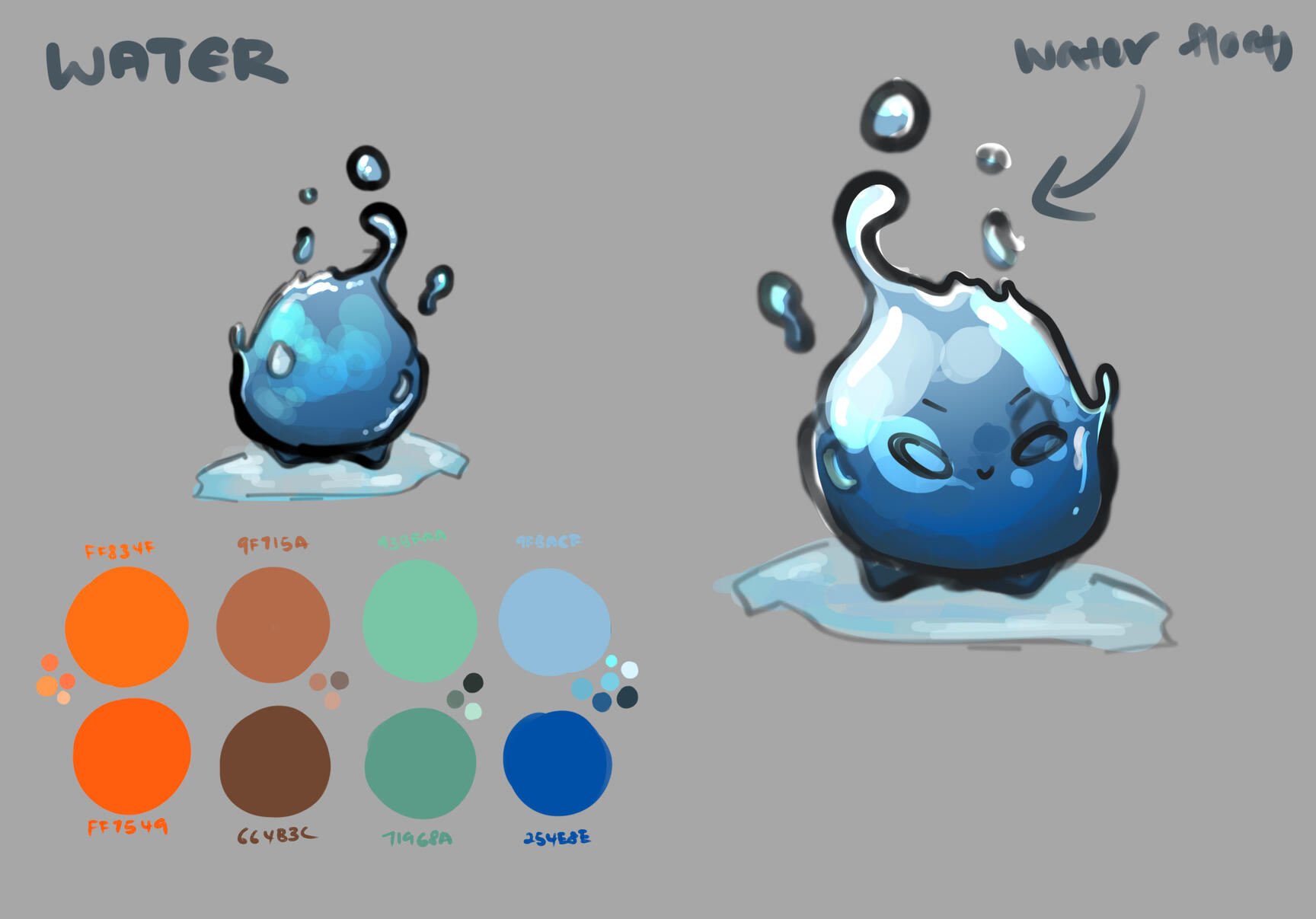 first concept & colour palette